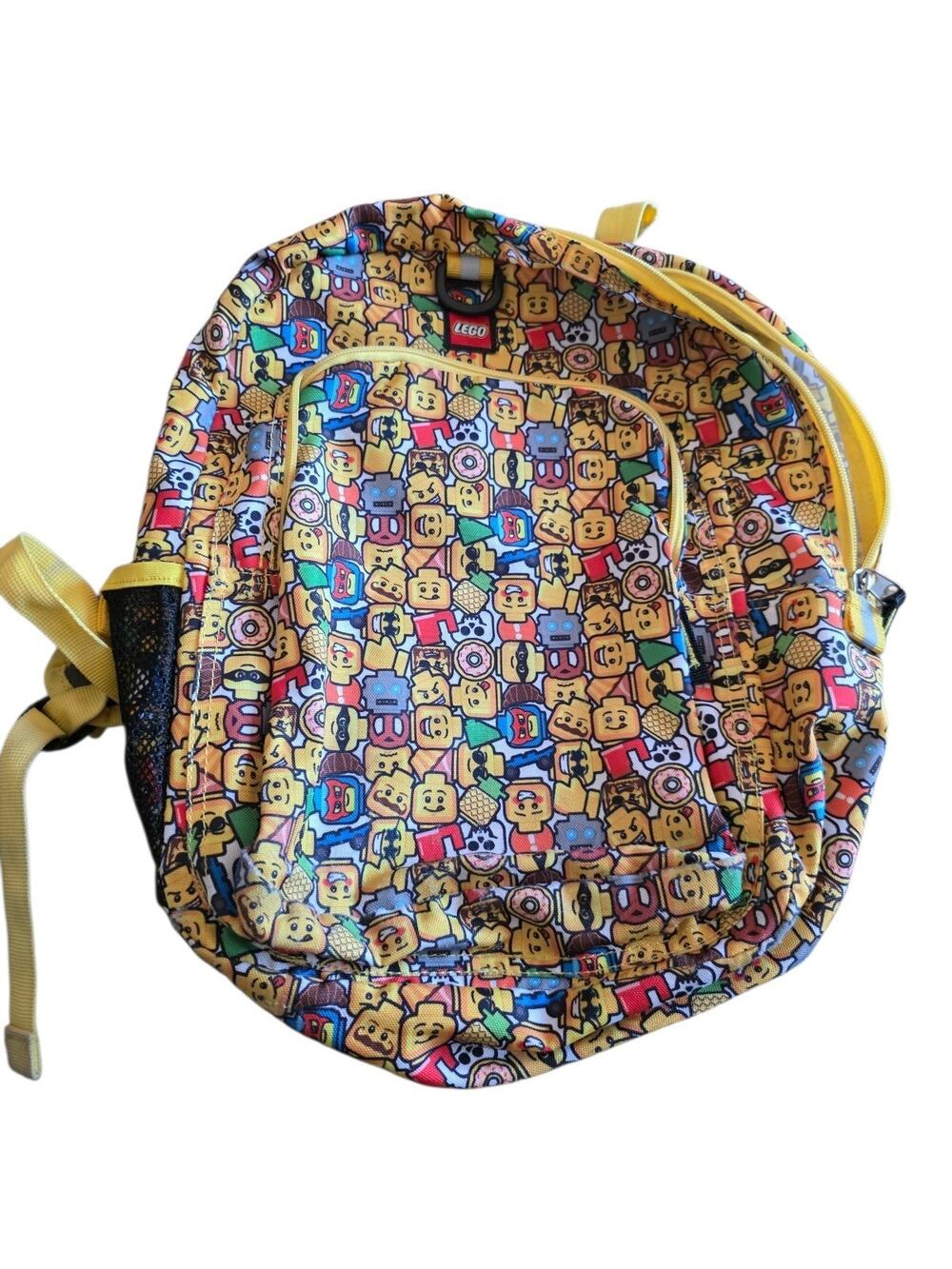 Lego Minifigure Heads School Backpack 16 Inch Full Size